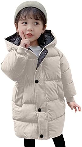 Criança criança garotas meninas casaco inverno inverno butão quente e com capuz casaco de vento fora de casacos de