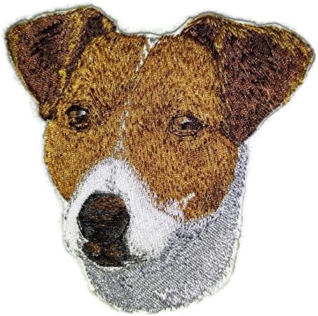 Incrível [bordado de cão de Jack Russell] Ferro de Ferro On/Sew [4 x 4] [Feito nos EUA]
