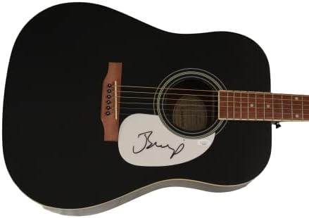 John Cougar Mellencamp assinou autógrafo em tamanho grande Gibson Epiphone Guitar Guitar C w/ James Spence Autenticação