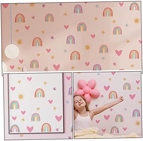 Abaodam 3 sets Rainbow Star Stars Removível adesivos de parede de crianças decoração de crianças PVC infantil PVC