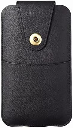 Para Galaxy Note10 Pro Caso, bolsa de telefonia de couro desgaste da cintura da cintura de couro fino de couro macio
