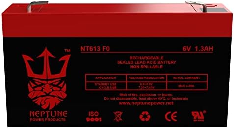 Marca Neptune NT613 6V 1.3AH SLA SLA Bateria para Elan NPKA26V Bateria de iluminação de emergência