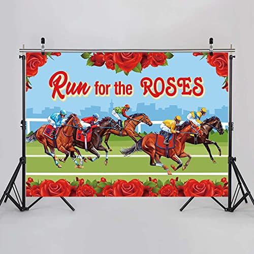 Kentucky Run for the Roses Backdrop 7x5ft Kentucky derby decorações de fundo para fotografia Racing Racing Banner Banner