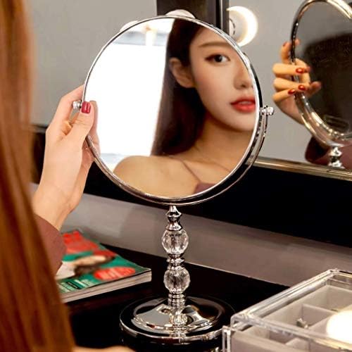 Espelhos de maquiagem de beleza htllt espelhos de beleza de dupla face portátil espelhos domésticos portáteis domésticos