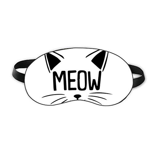 Citação de cabeça de gato mewing design de bricolage escurecimento de olho de olho de olho macio