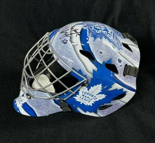 Ed Belfour assinado assinado The Eagle Toronto Maple Leafs Goalie Mask JSA CoA - Capacetes e máscaras autografadas da NHL