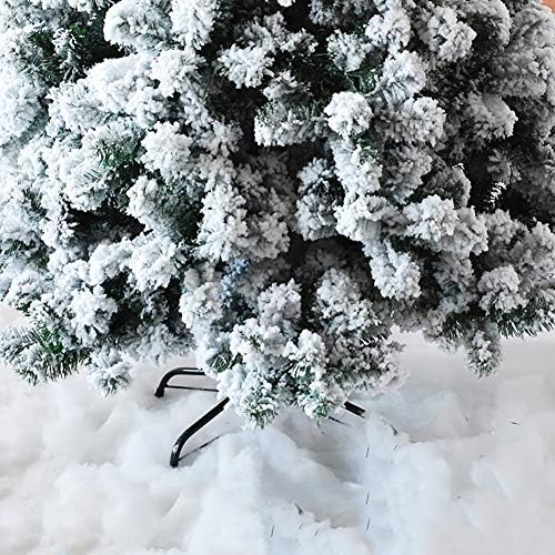 Topyl 4ft Snow Flocked Artificial Christmas Tree com suporte de metal, unidade de decoração de árvores de luxo