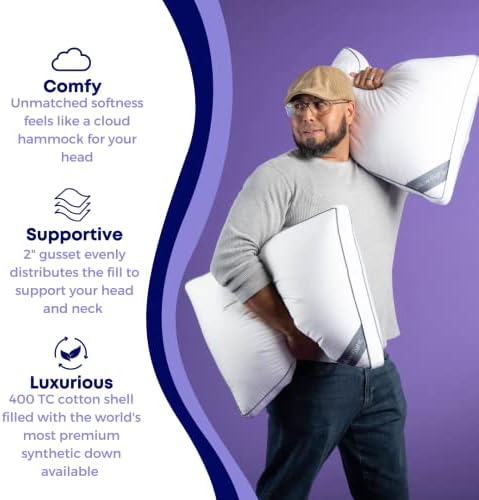 Travesseiro de luta de travesseiros Luxo de luxo, travesseiros alternativos ajustáveis ​​- Melhor travesseiro de pescoço de