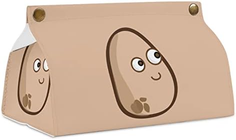 Caixa de tecidos de batata Capa de papel facial Organizador do organizador de caixa Distribuidor de guardana