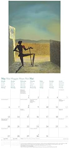 Dali 2024 - Wand -Kalender - Broschüren -Kalender - 30x30 - 30x60 Geöffnet - Kunst -Kalender