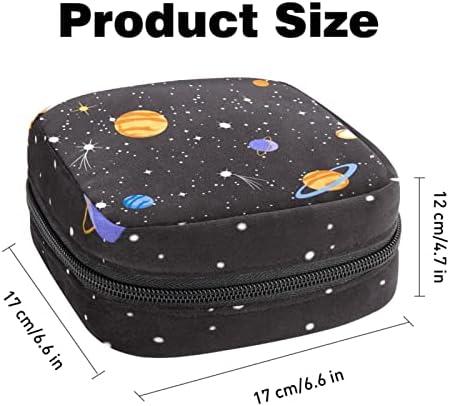 Bolsa de armazenamento de guardanapo sanitário espacial, bolsa de período menstrual para adolescentes garotas de enfermagem