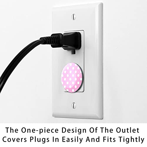 Clear Outlet cobre pontos de plástico dielétrico branco rosa para tomadas elétricas, protetor de prova de parede de
