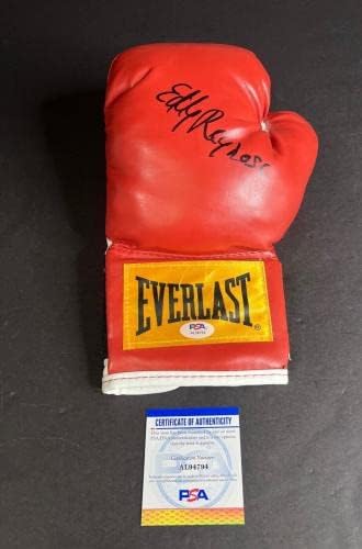Eddie Reynoso assinou a luva de boxe vermelha PSA AL94794 - luvas de boxe autografadas