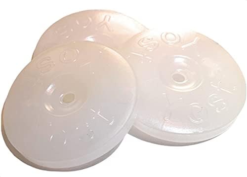 Yost Plastics - arruelas de tampa de plástico, use com unhas ou parafusos, 500 Qtd, 1-1/8 feitos nos EUA