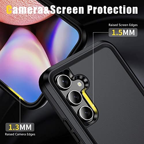 Weycolor para o caso Samsung Galaxy A54 5G [Protetor de tela de vidro temperado] [Proteção de queda de grau militar