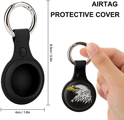 Caso de proteção feroz da águia careca compatível com o suporte do localizador anti-perdido com anel de chave para a carteira