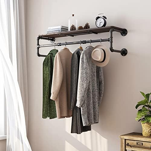 Rack de roupas de Greenstell com prateleira superior, rack de vestuário de peças industriais de 41 polegadas industria