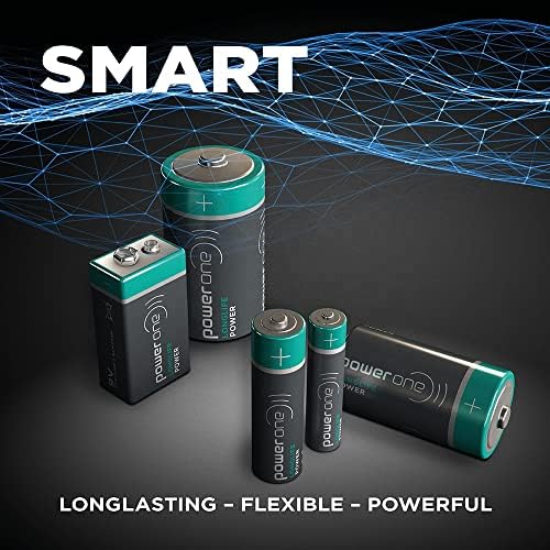 Power One Longlife Power C bateria | Baterias alcalinas de longa duração feitas na Alemanha com até 10 anos de prateleira