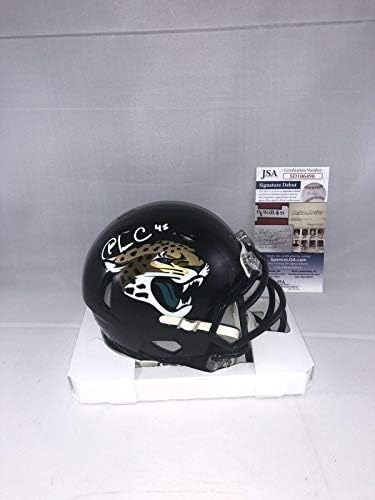 K'lavon Chaisson assinou Jacksonville Jaguars Mini capacete JSA 4 - Mini capacetes autografados da NFL