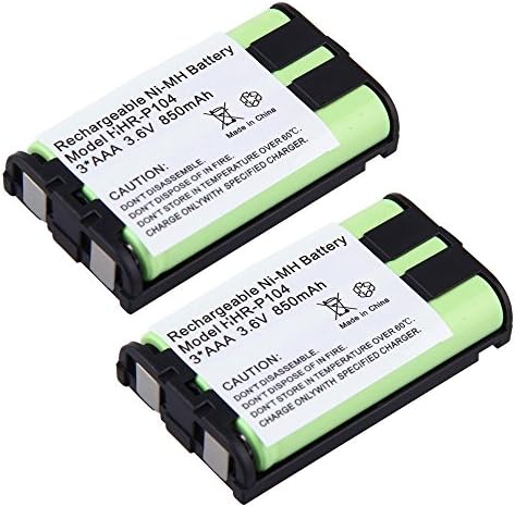 Mifxin 3.6V 3 AAA 850mAh Ni-MH Bateria de substituição de telefone sem fio para Panasonic HHR-P104 CPH496 KX-TGA551