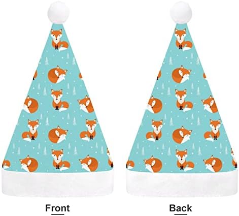 Capéu fofo de natal fox chapéu de santa para adultos unissex Comfort Classic natal boné para férias de festa de natal