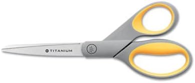 Westcott 8 Titanium Scissors com alças macias, caso de 72
