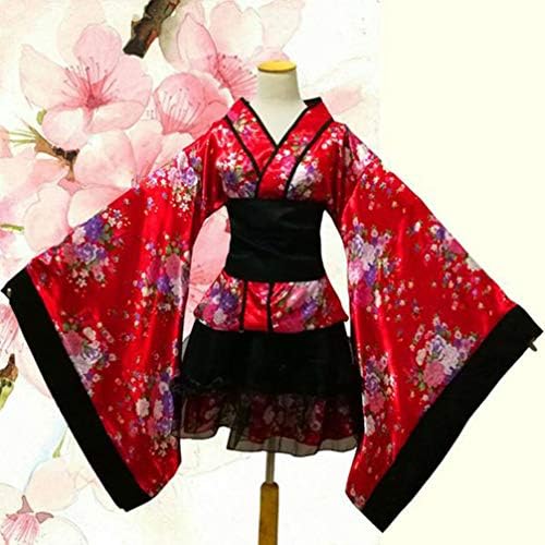 Vestido abaodam kimono mulheres mulheres quimono empregada vestido de fantasia japonês vestido de empregada tradicional vestido