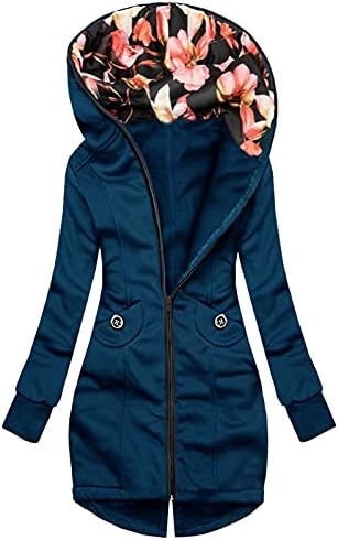 PrDeCexlu revende a moda de mangas longas femininas saindo de inverno, jaquetas confortáveis ​​sólidas com tampa de
