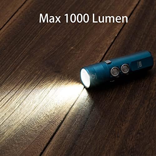 Lanterna de rovyvon A23, 1000 lúmen 6 modos lanternas de bolso super brilhantes, lanternas de mão recarregáveis ​​USB C Lanternas