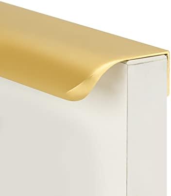 Goldenwarm 10 pacote de dedo dourado fosco fosco arborizando a borda do gabinete puxados de 5 polegadas de gabinete de