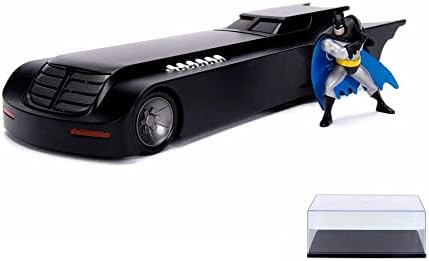 Diecast Car W/Exibir estampa - Batmobile, DC Comics Animated Series - Jada 30916 - 1/24 Diecast Model Model Toy Car