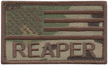 EUA American Flag Reaper Multicam OCP 2x3.25 Moral de combate Patch de fixador tático