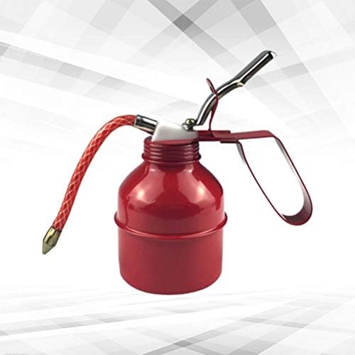 Besportble Hand Pump Oiler Oiler pode preenchimento de óleo para ferramenta de armazenamento de óleo do motor Tool Red escuro