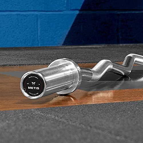 Metis EZ Curl Bar - Barra de tríceps para exercícios de pesos do braço | Barras de peso para levantamento | Barra de cacho de