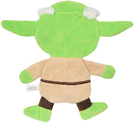 Star Wars Dog Toy Yoda de 6 polegadas Plush Flattie Dog Toy | Pequeno brinquedo de cachorro Yoda, brinquedo de mastigação de