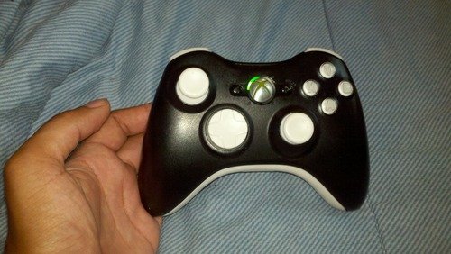 Xbox 360 Complete White Kit Thumbsticks D-Pad Sync LB/RB Bumper LT/RT Botões ABXY/Guide
