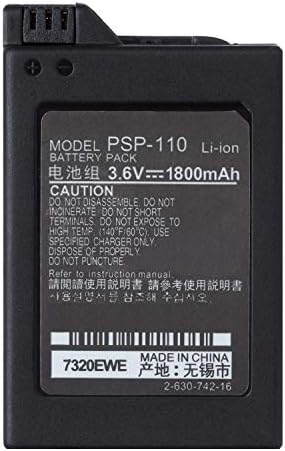 3,6V 1800mAh Bateria recarregável de lítio para PSP 1000 PSP-110 Console