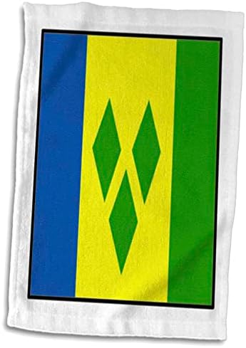 Foto 3drose de São Vicente e Botão de Bandeira Granadinas - Toalhas