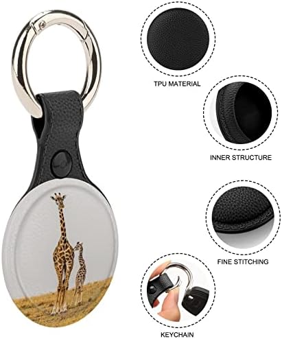 Mother Giraffe Caso para Airtag com Keychain Protetive Air Tag Acessórios