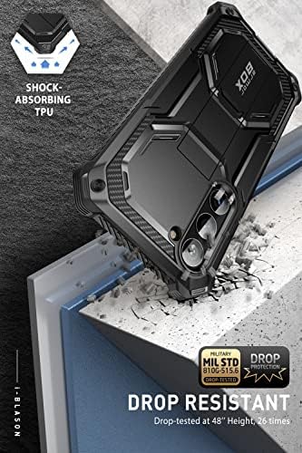 I-BLASON Armorbox para a caixa Samsung Galaxy S23 com protetor de tela embutido, [2 quadros dianteiros] Caixa de pára-choque anti-deslizamento