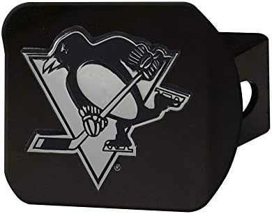 Fanmats NHL - Pittsburgh Penguins Black Metal Hitch Tampa, 3,4 x4