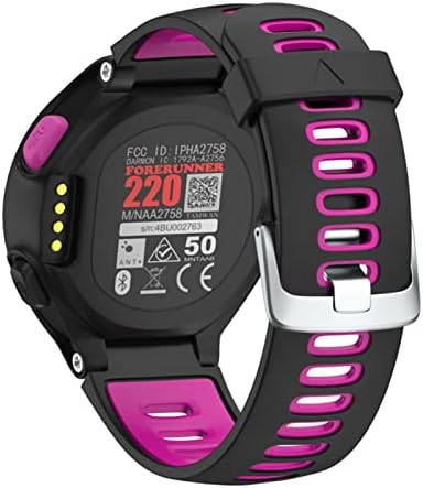Irfkr Soft Silicone Straption Watch Band para Garmin Forerunner 735XT/235/620/630 Watch
