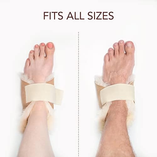 Kenley Sheepskin Heel Protector - Proteja os pés, saltos e cotovelos de úlceras, feridas de cama e pressão - Dor e lesões