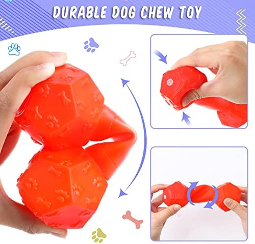 12 PCs Brinquedos de cachorro chiados para mastigadores agressivos Spikey Dog Balls Discos Voadores de Dog Rubber Discos