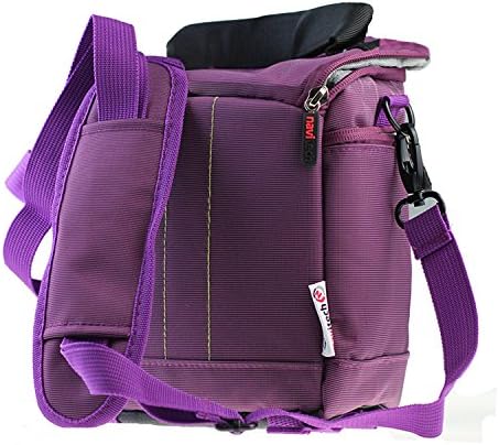 Navitech Purple Protective Portable portátil caixa binocular e bolsa de viagem compatível com o Braun Trekking 10 x 32 WP