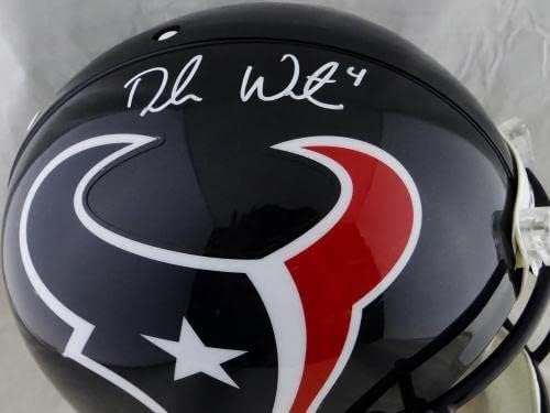 Deshaun Watson autografou Houston Texans f/s Capacete proline -JSA W Auth *White - Capacetes NFL autografados
