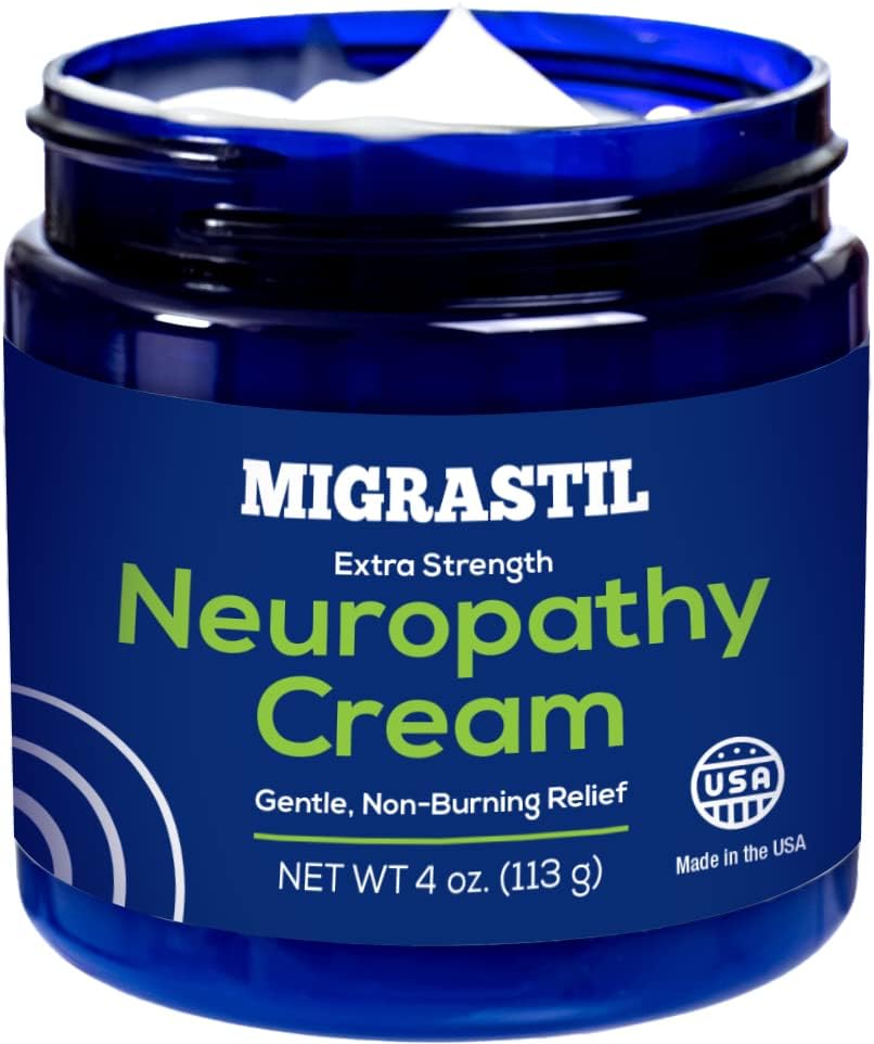Vigor básico Migrastil Sononeting Cream de pescoço e pacote de creme de neuropatia, 4oz. cada um, feito nos EUA