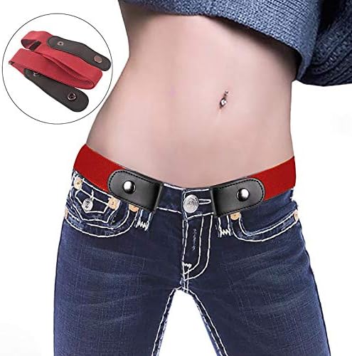 Sem fivela sem protuberância cinto invisível cinto ajustável tamanho livre cinturão elástico confortável para mulheres ou homens