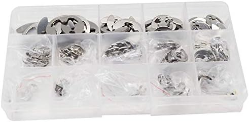 Kit de variedade de anel de retenção externo de circlip e clipe de circlip 320pcs 1,5 mm 2mm 2,5mm 3mm 4mm 5mm 6mm 7mm 8mm 9mm 10mm
