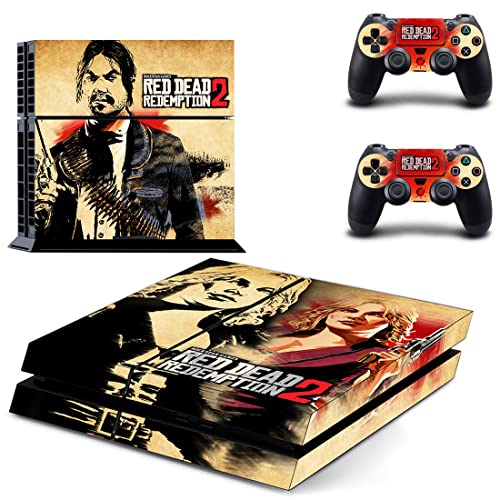 Game Gred Deadf e Redemption PS4 ou PS5 Skin Skinper para PlayStation 4 ou 5 Console e 2 Controllers Decal Vinyl V8641